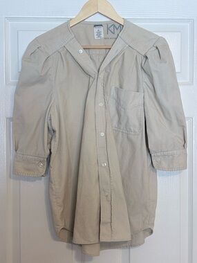 KMJ Kate McHale Jensen x Old Navy Bon Voyage Micro Corduroy Button Down Shirt